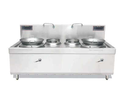 電磁雙炒雙尾小炒爐