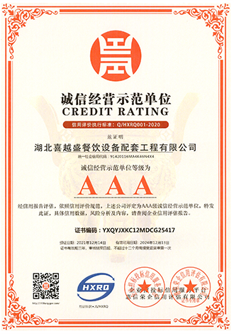 誠信經(jīng)營示范單位